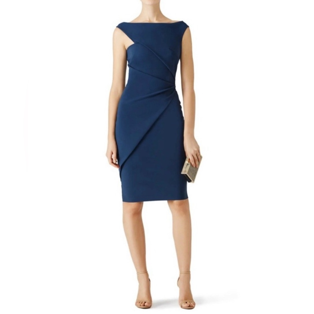 Chiara Boni La Petite Robe Blue Silvietta Dress.